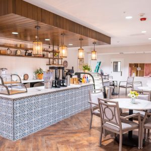 coffee bistro area at Omaha's parson's house senior living